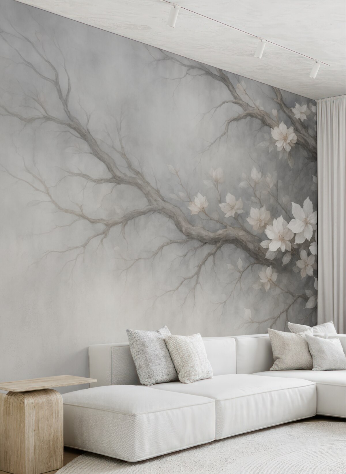 Fototapeta Abstrakcyjna gałązka kwiatowa.