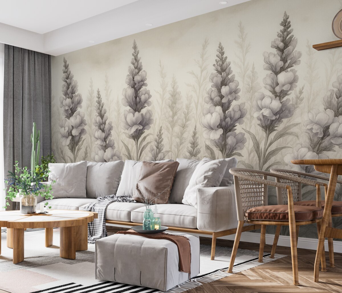 Fototapeta Gałązki akwarelowe.