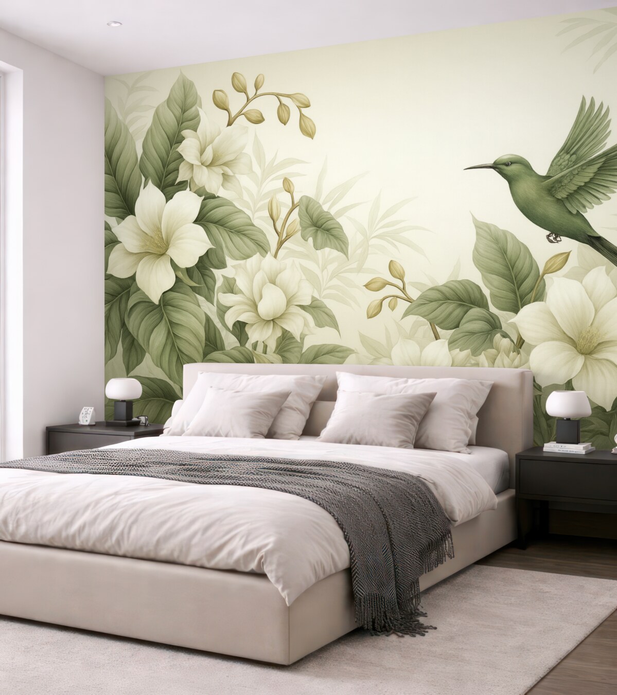 Fototapeta Tropikalny pejzaż z roślinami.