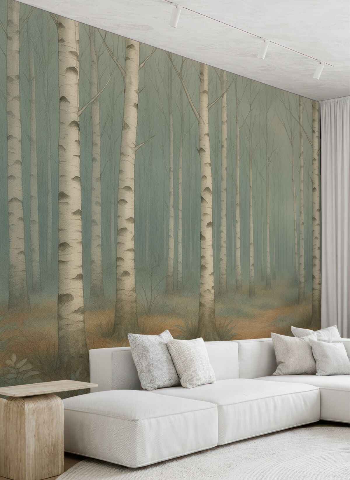 Fototapeta Brzozy w akwareli.