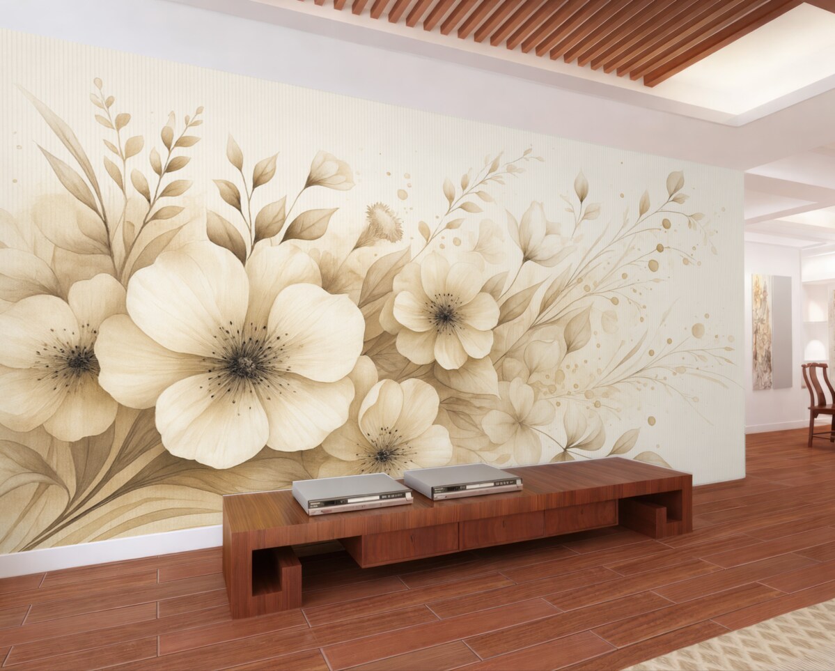 Fototapeta Malarstwo akwarelowe w formie bukietu.