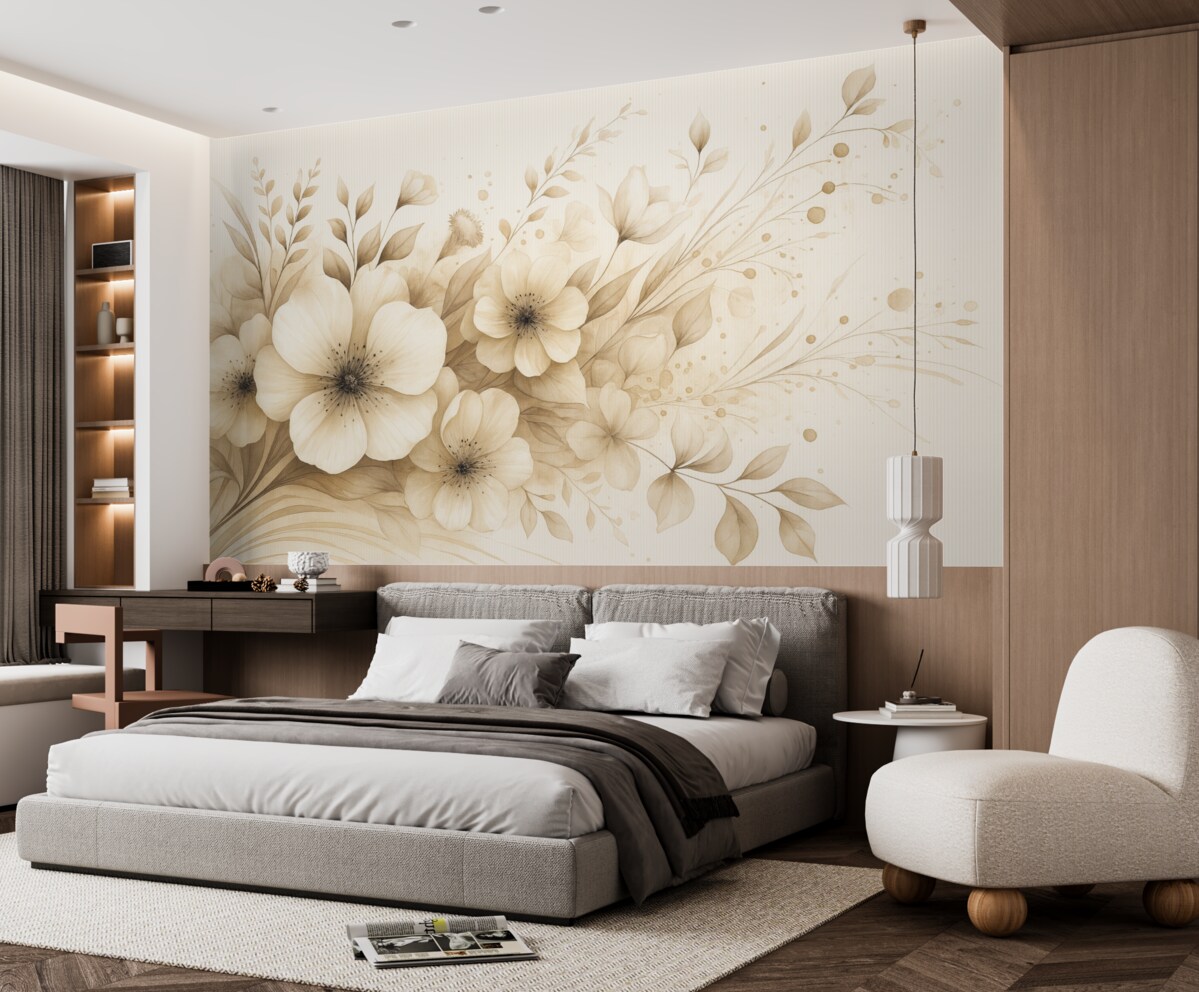 Fototapeta Malarstwo akwarelowe w formie bukietu.