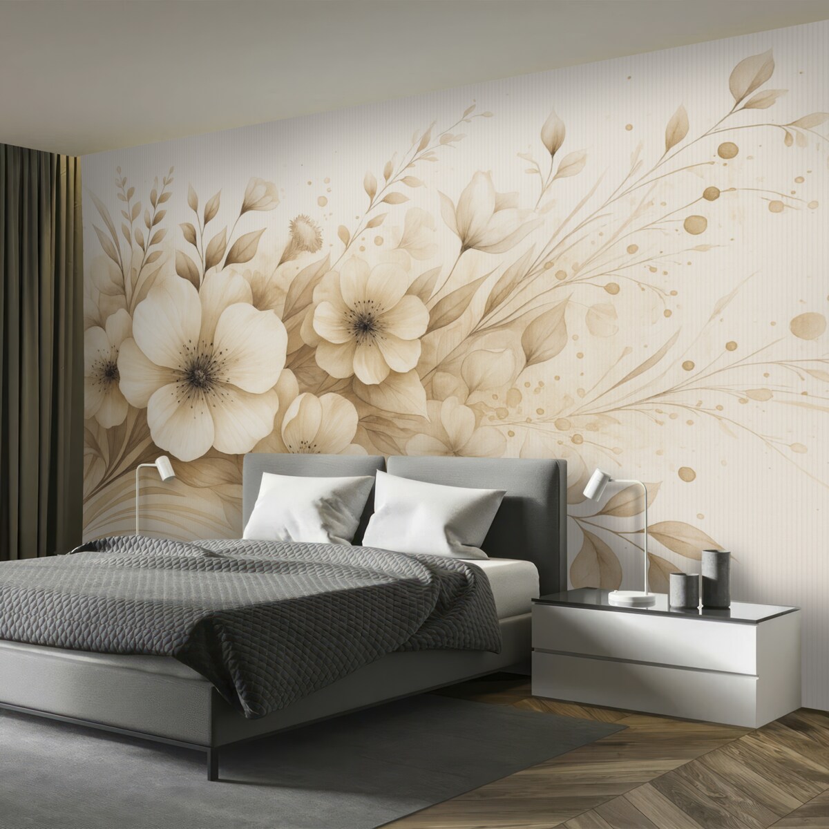 Fototapeta Malarstwo akwarelowe w formie bukietu.