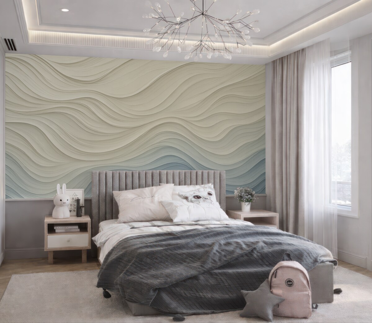 Fototapeta Faluje abstrakcyjna forma.