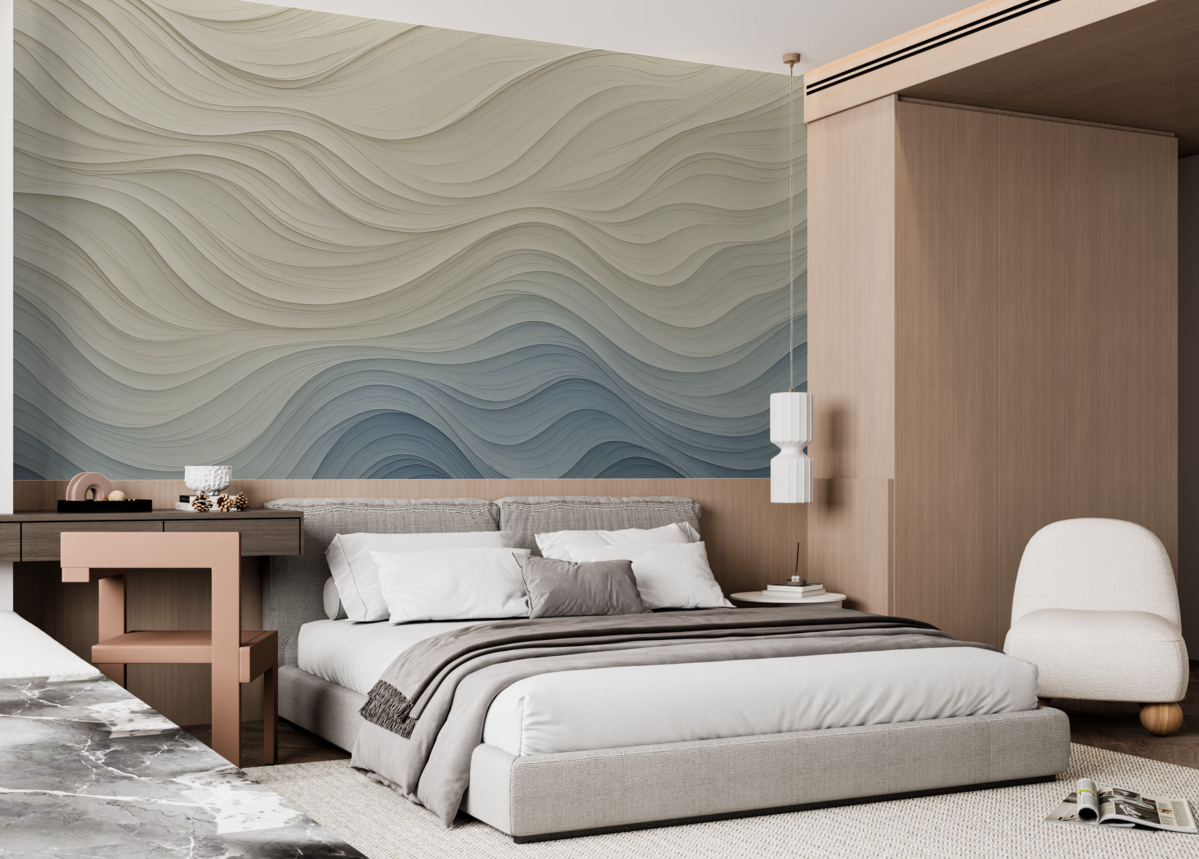 Fototapeta Faluje abstrakcyjna forma.