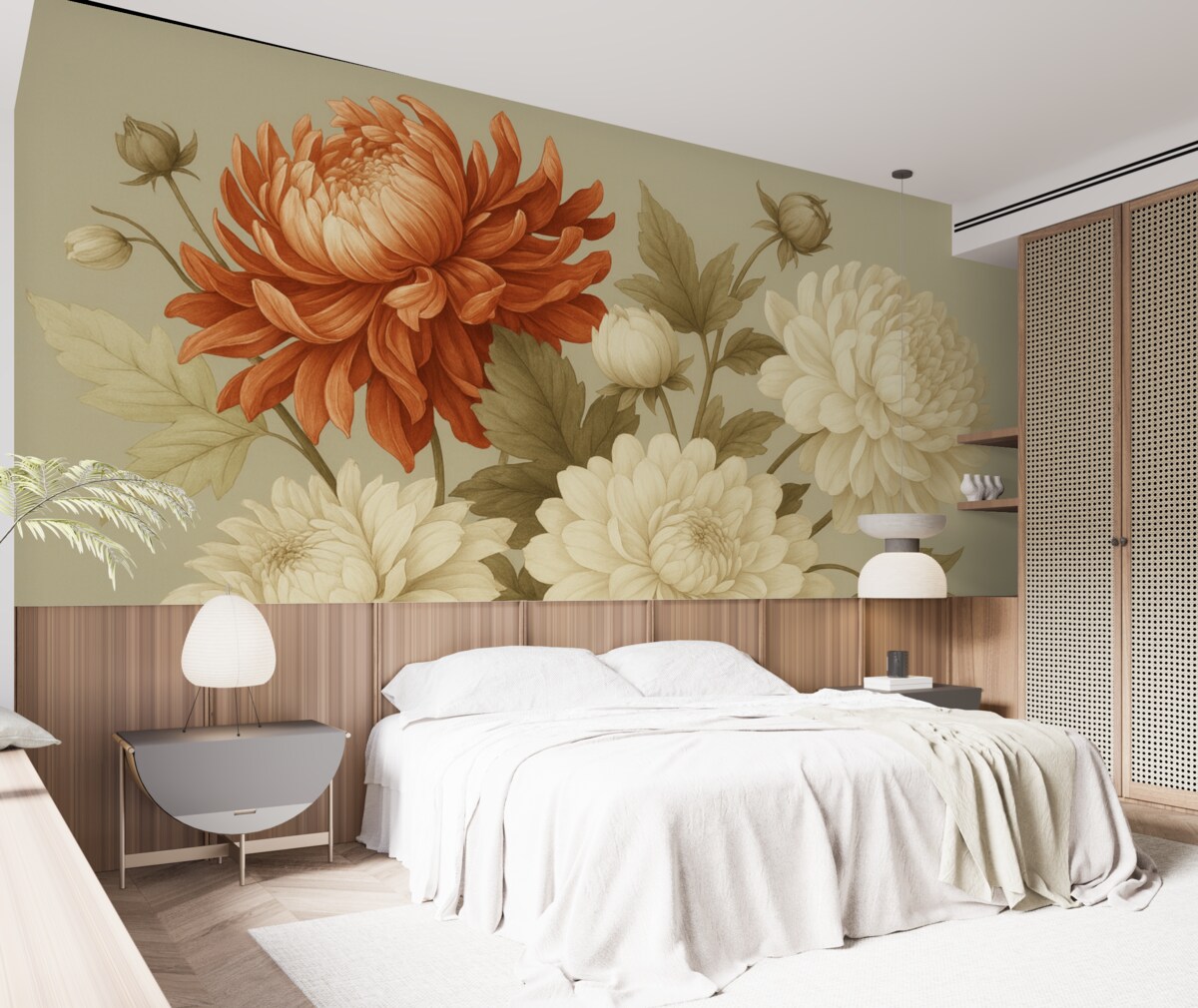 Fototapeta Piwonie w estetyce retro.