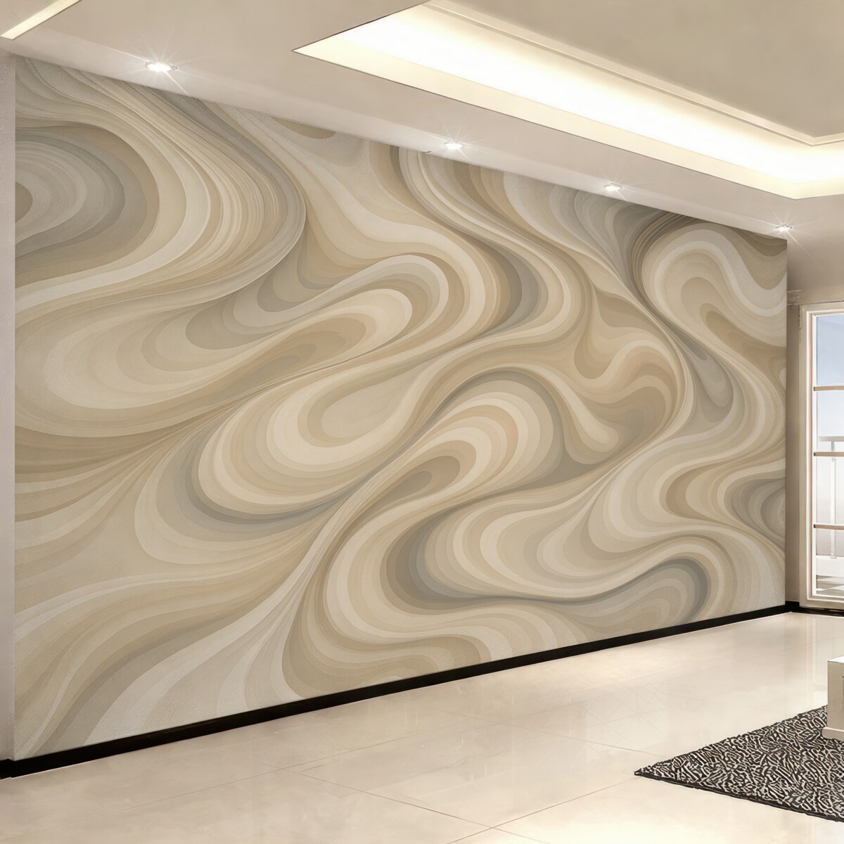 Fototapeta Abstrakcyjny motyw z zygzakowatymi liniami.