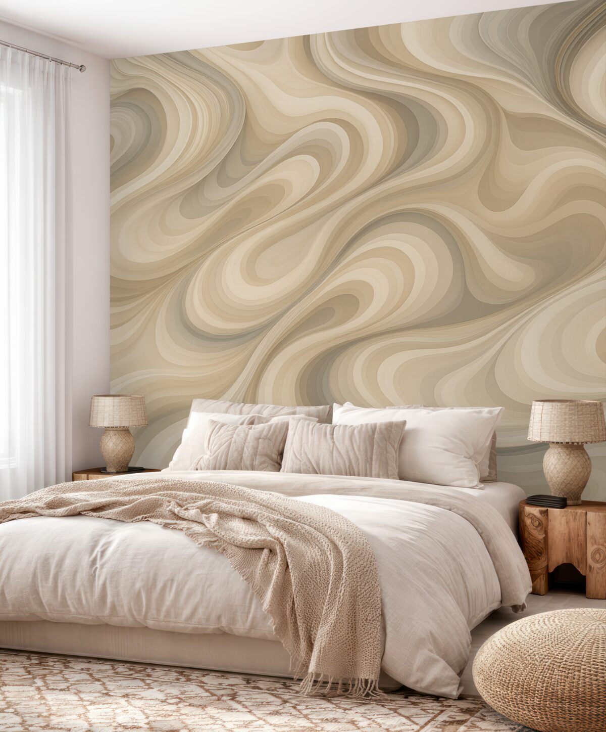 Fototapeta Abstrakcyjny motyw z zygzakowatymi liniami.