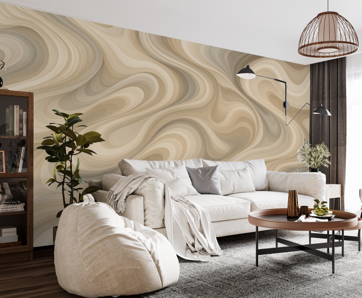 Fototapeta Abstrakcyjny motyw z zygzakowatymi liniami.