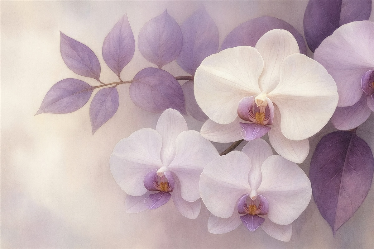 Fototapeta Kompozycja z archiwami w tonacjach fioletu.