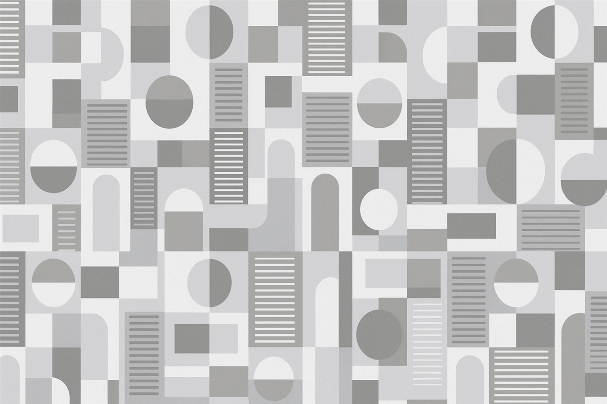 Fototapeta Geometryczne figury w odcieniach niebieskiego i szarości.