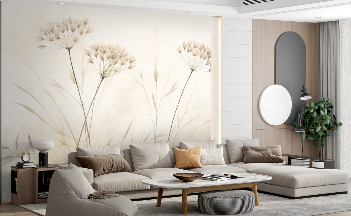 Fototapeta Zioła w akwarelowym, rozmytym sposobie.