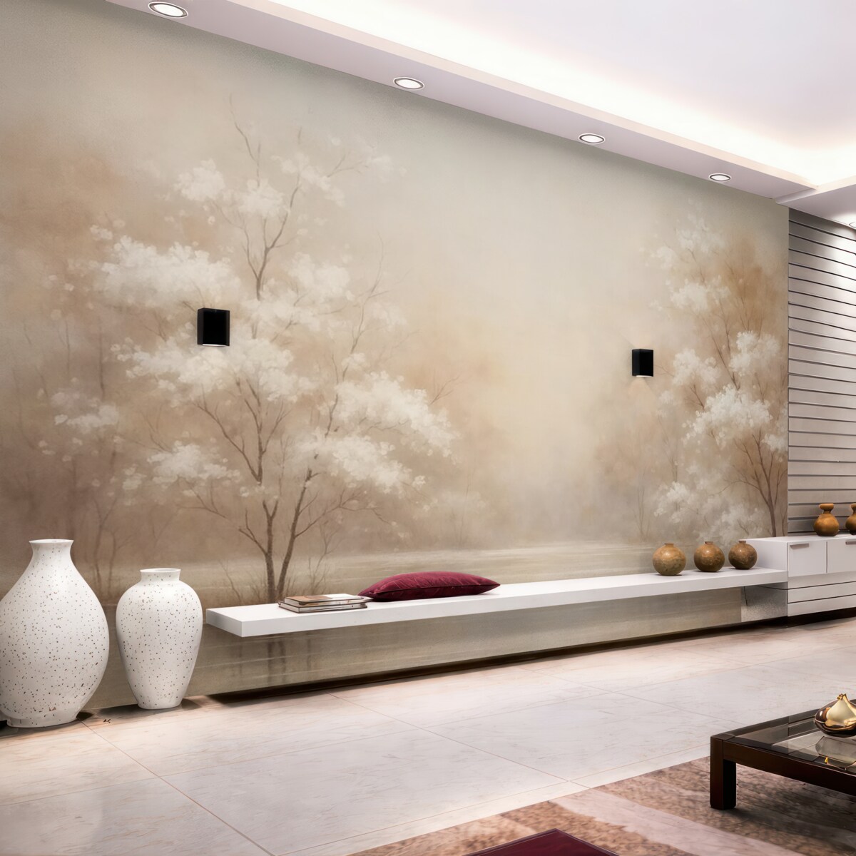 Fototapeta Grove to abstrakcyjna rekonstrukcja sztuki malarskiej.