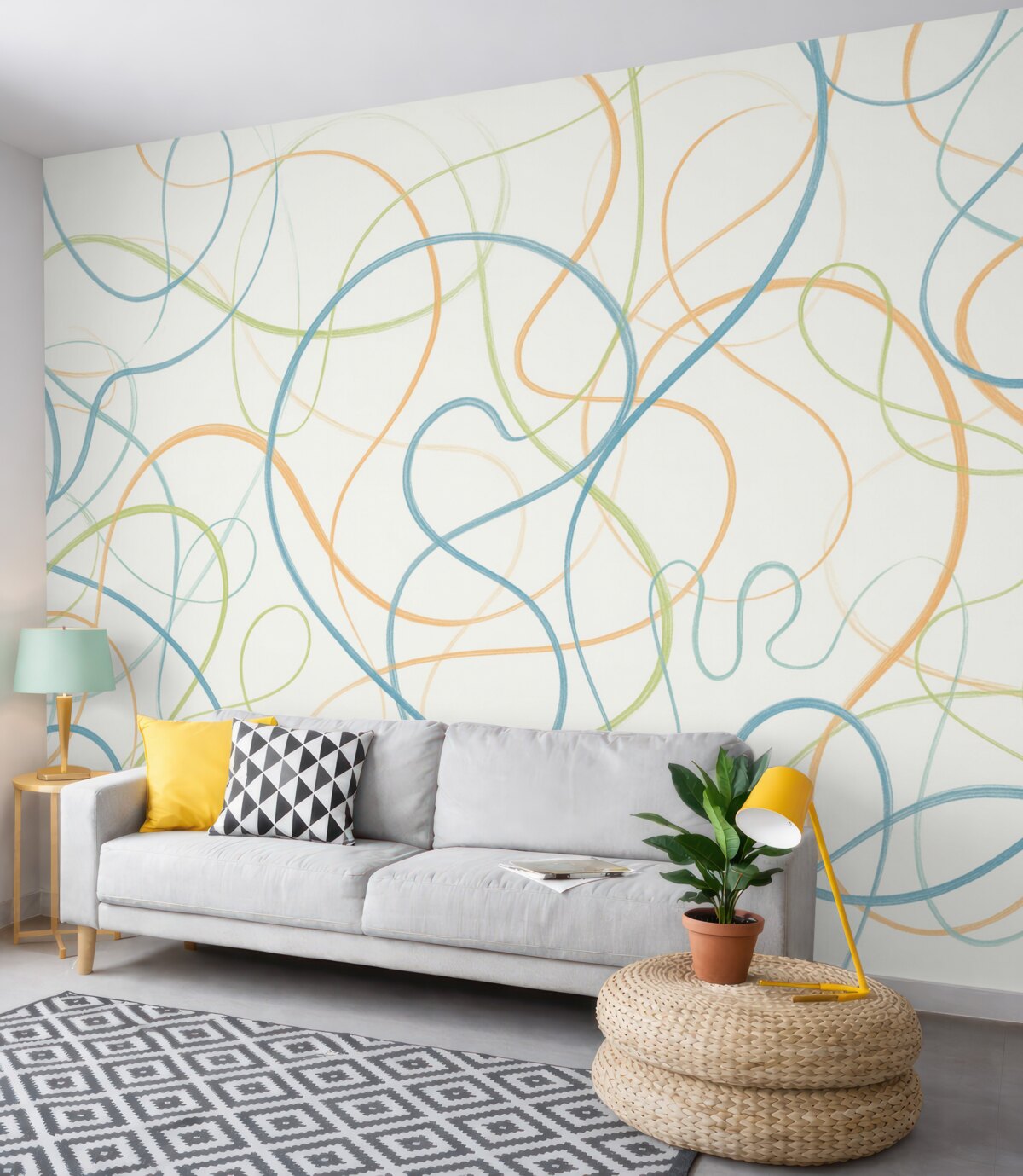 Fototapeta Abstrakcyjne motywy i linie.