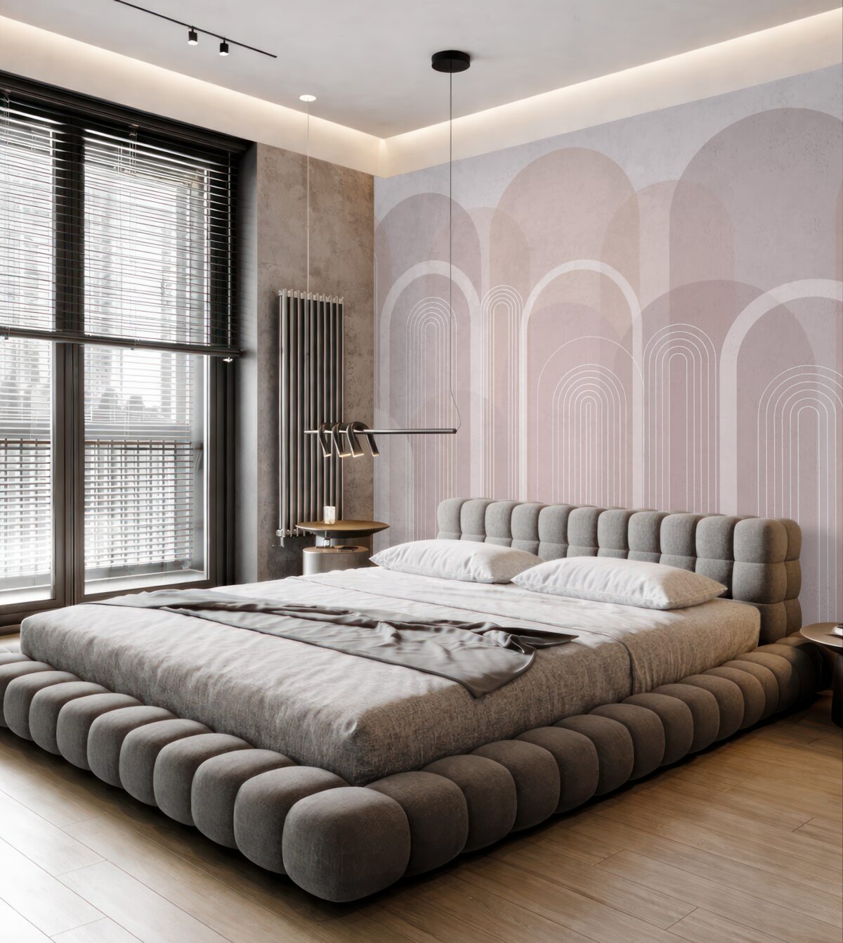 Fototapeta Geometriczne łuki w stylu boho.