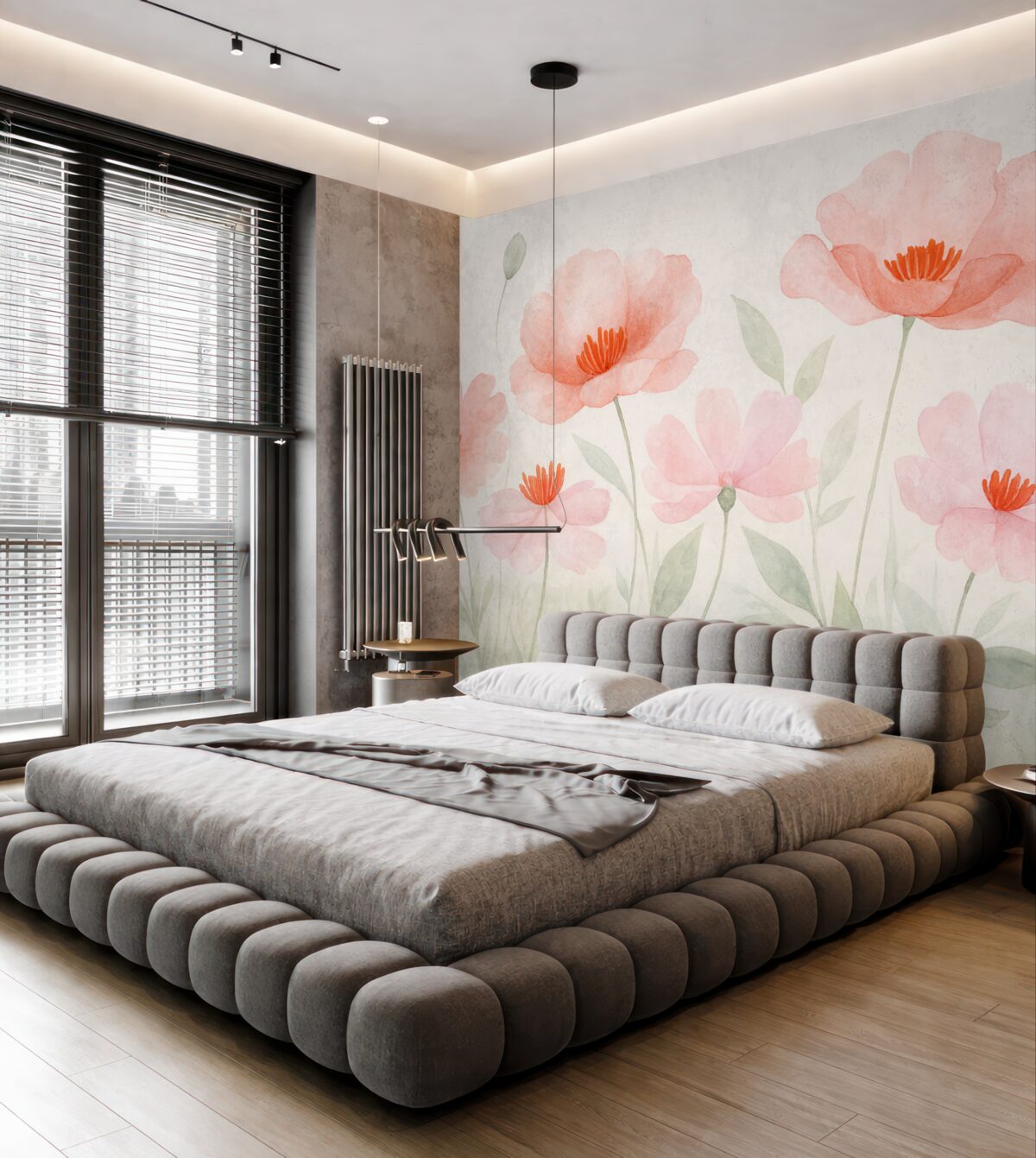 Fototapeta Kolorowe różowe kwiaty.