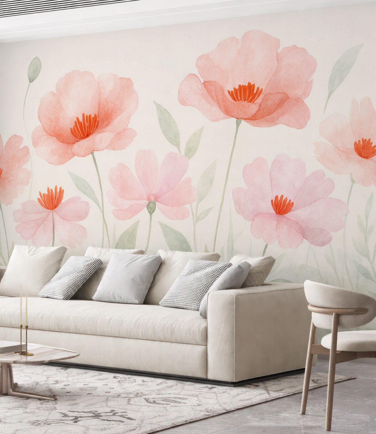 Fototapeta Kolorowe różowe kwiaty.