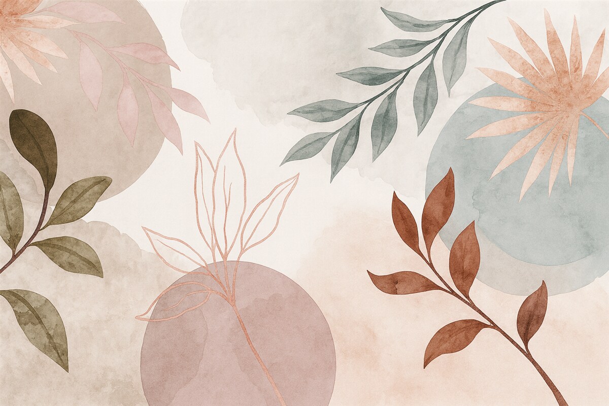 Fototapeta Abstrakcyjny motyw z gałązkami.