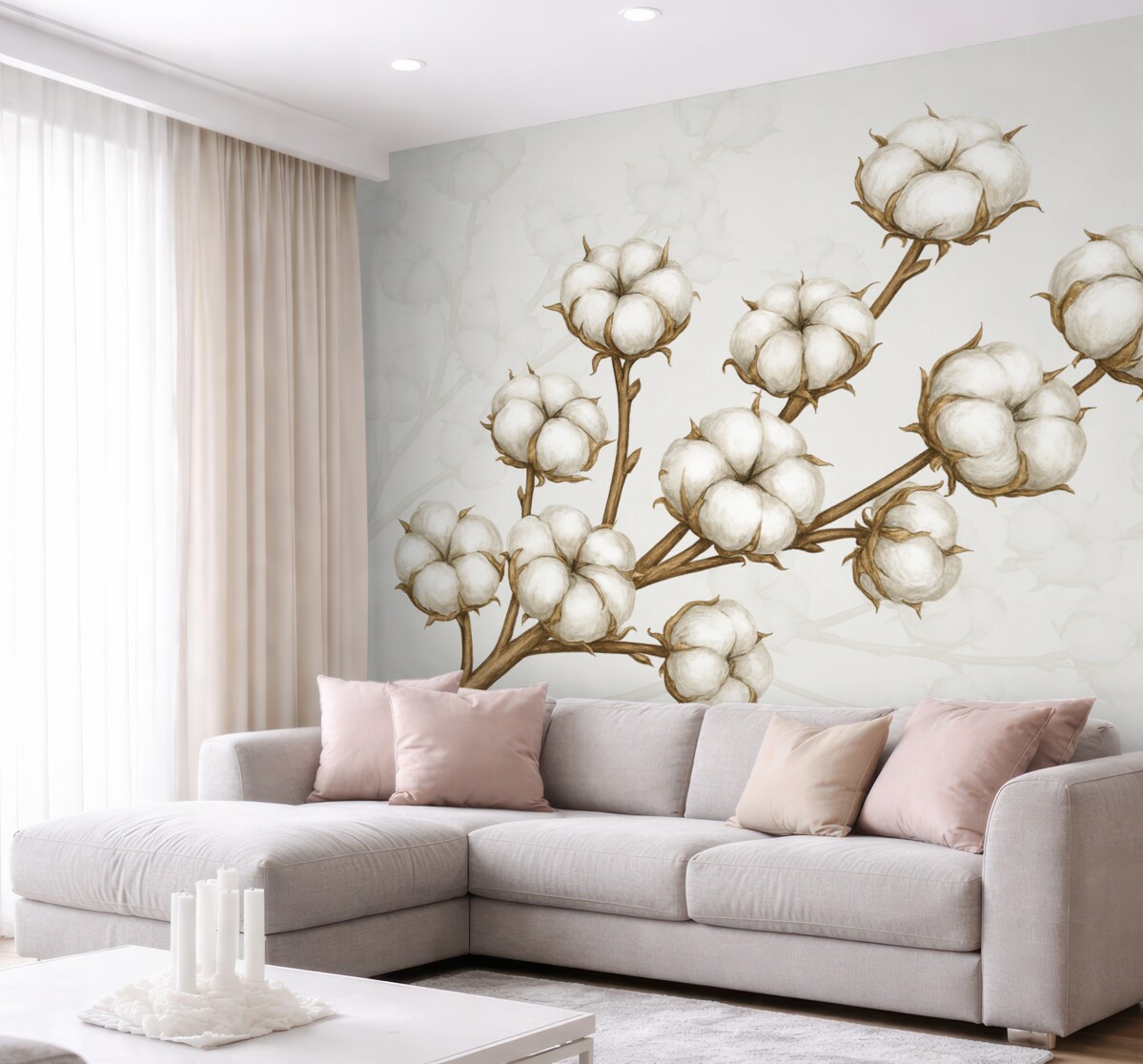 Fototapeta Odgałęzienia bawełny.