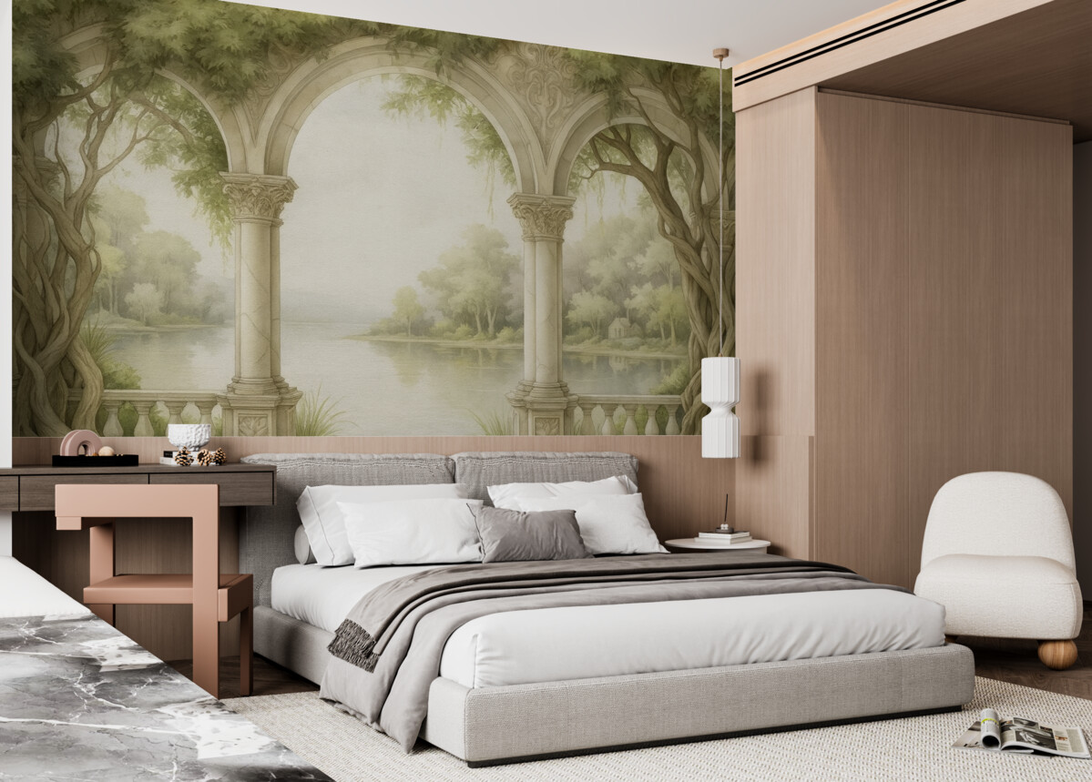 Fototapeta Obraz olejny w stylu łuku.