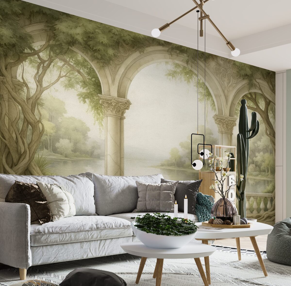 Fototapeta Obraz olejny w stylu łuku.