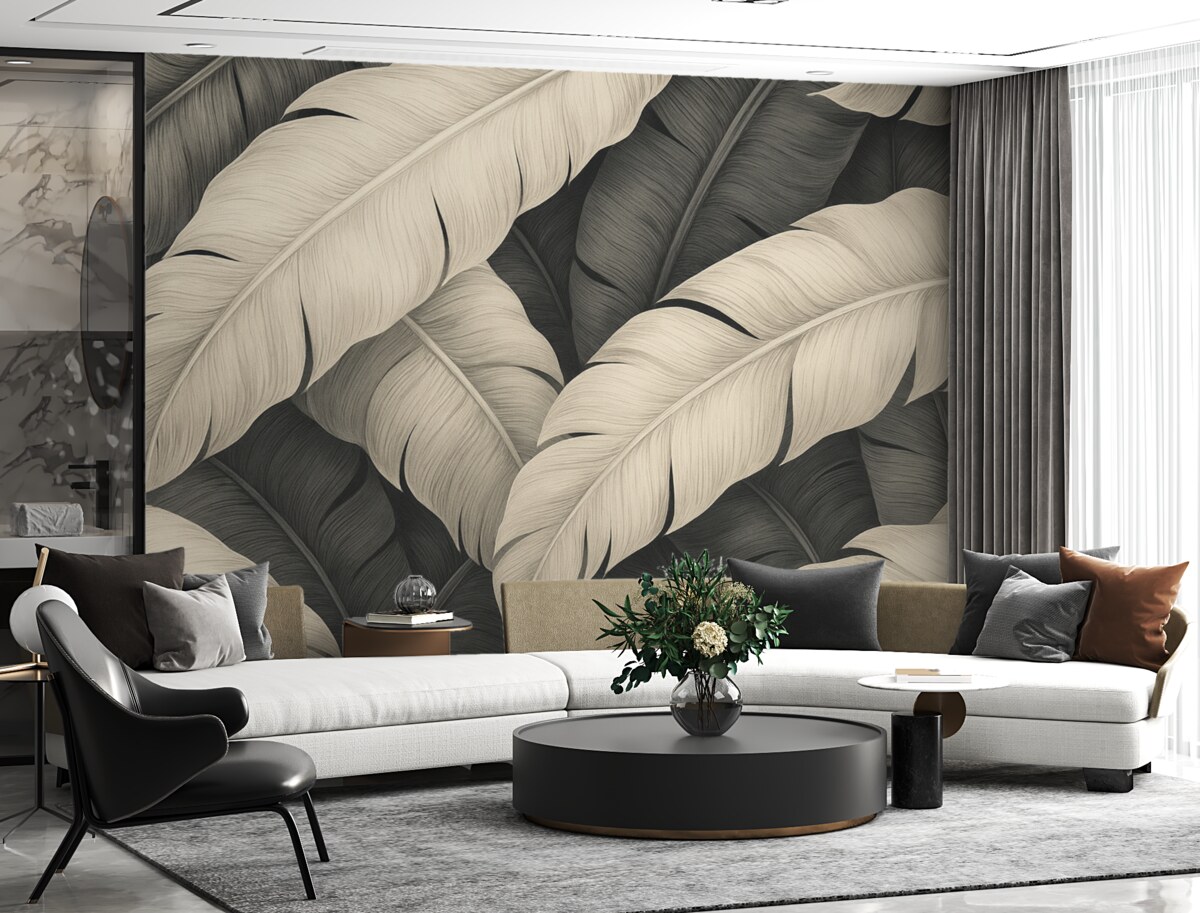 Fototapeta Jednokolorowe, duże liście