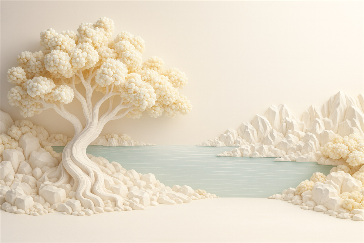 Fototapeta Wolumetryczne drzewo.