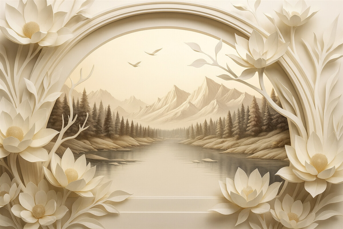 Fototapeta Widok przez łuk.