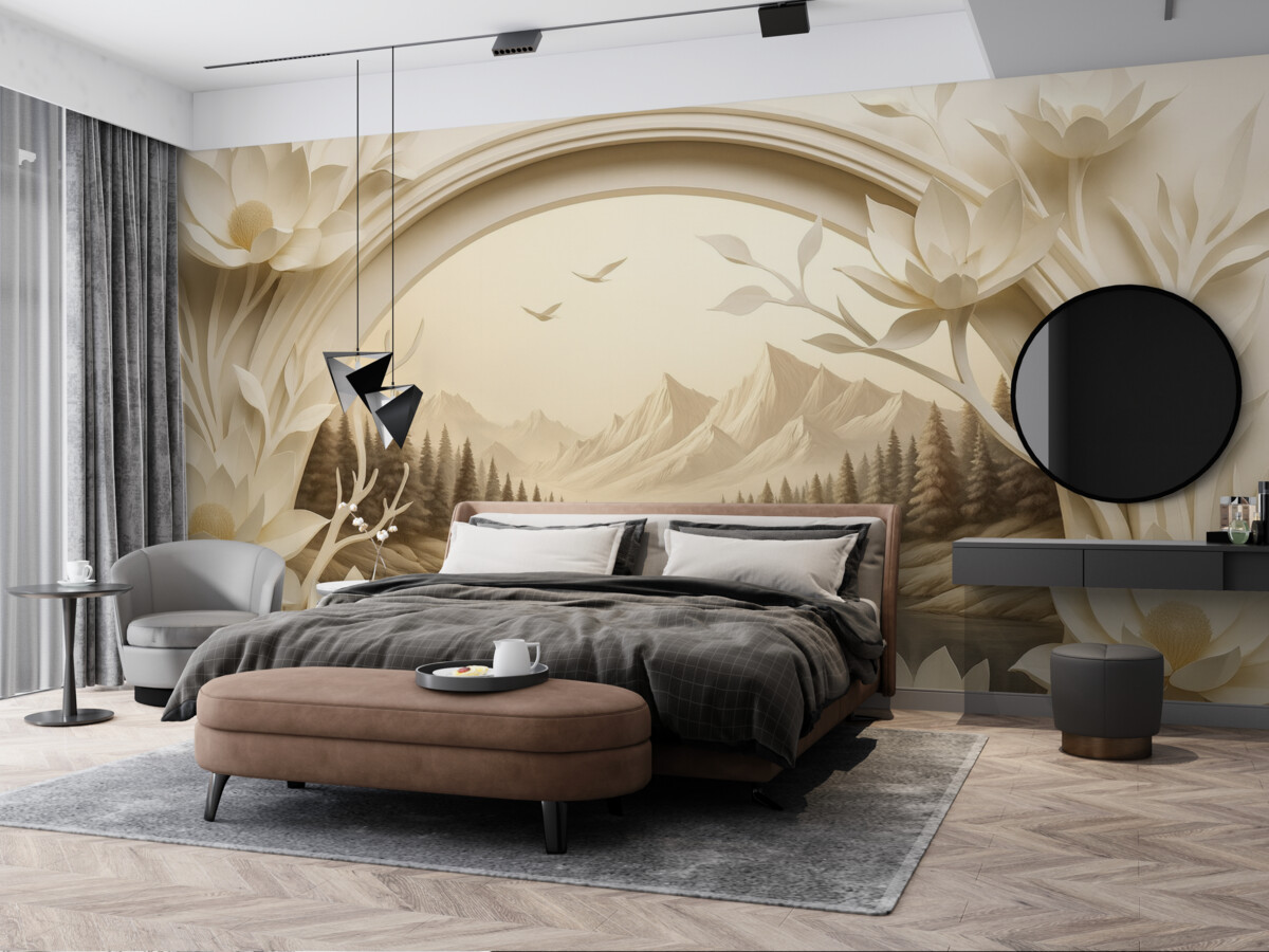 Fototapeta Widok przez łuk.