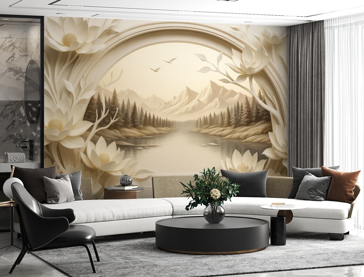 Fototapeta Widok przez łuk.