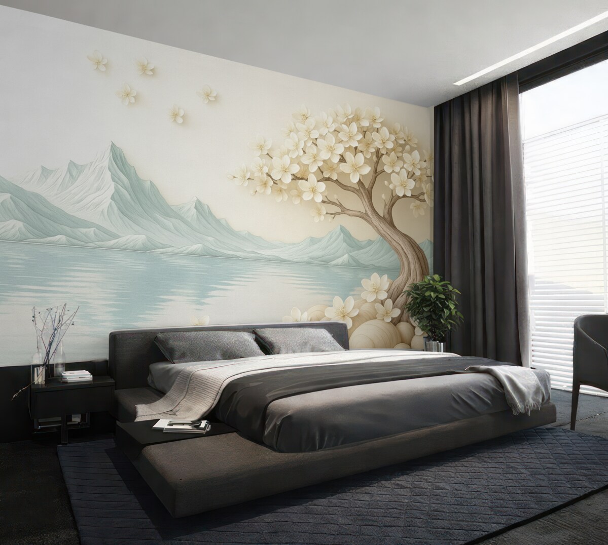 Fototapeta Malowane drzewo.