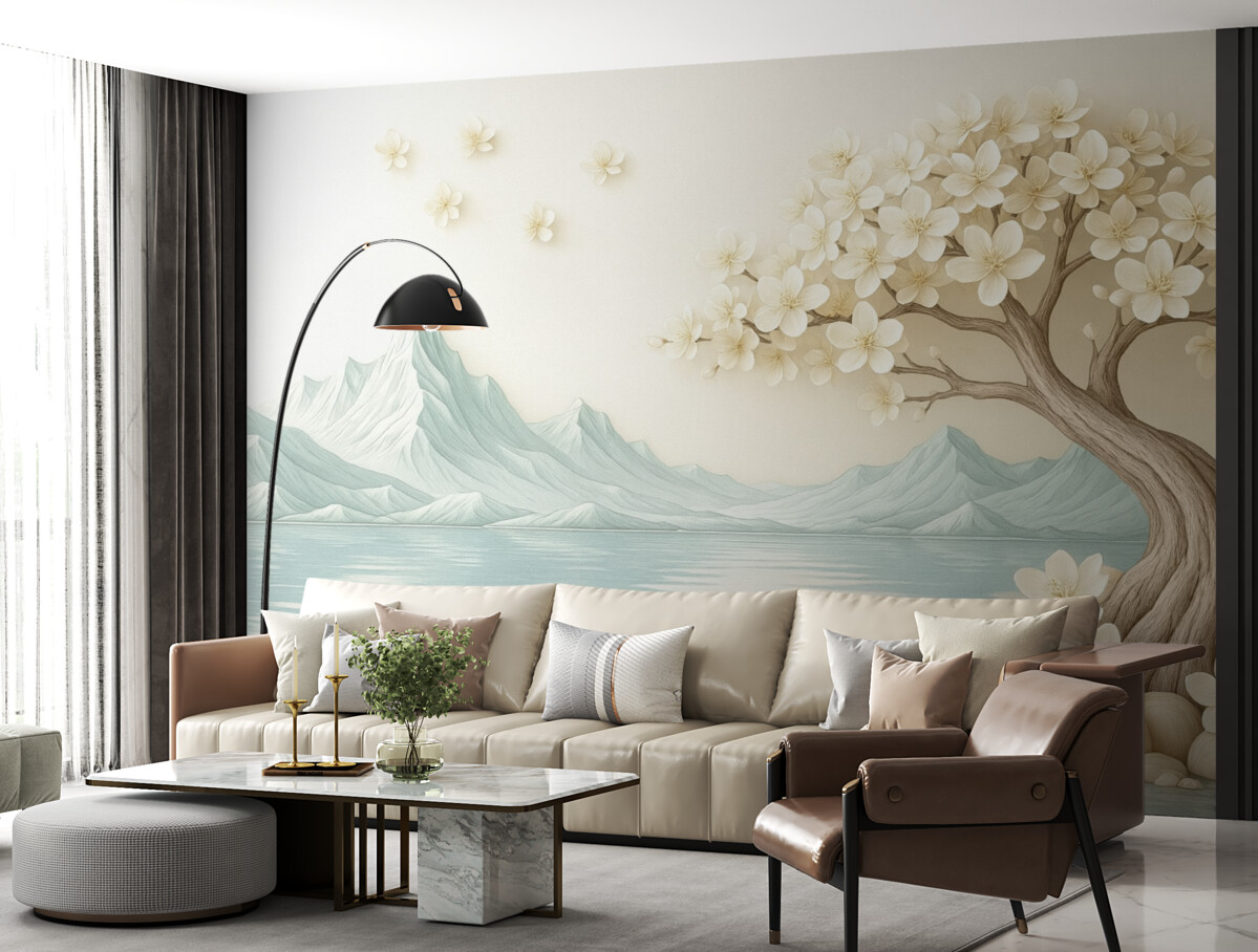 Fototapeta Malowane drzewo.