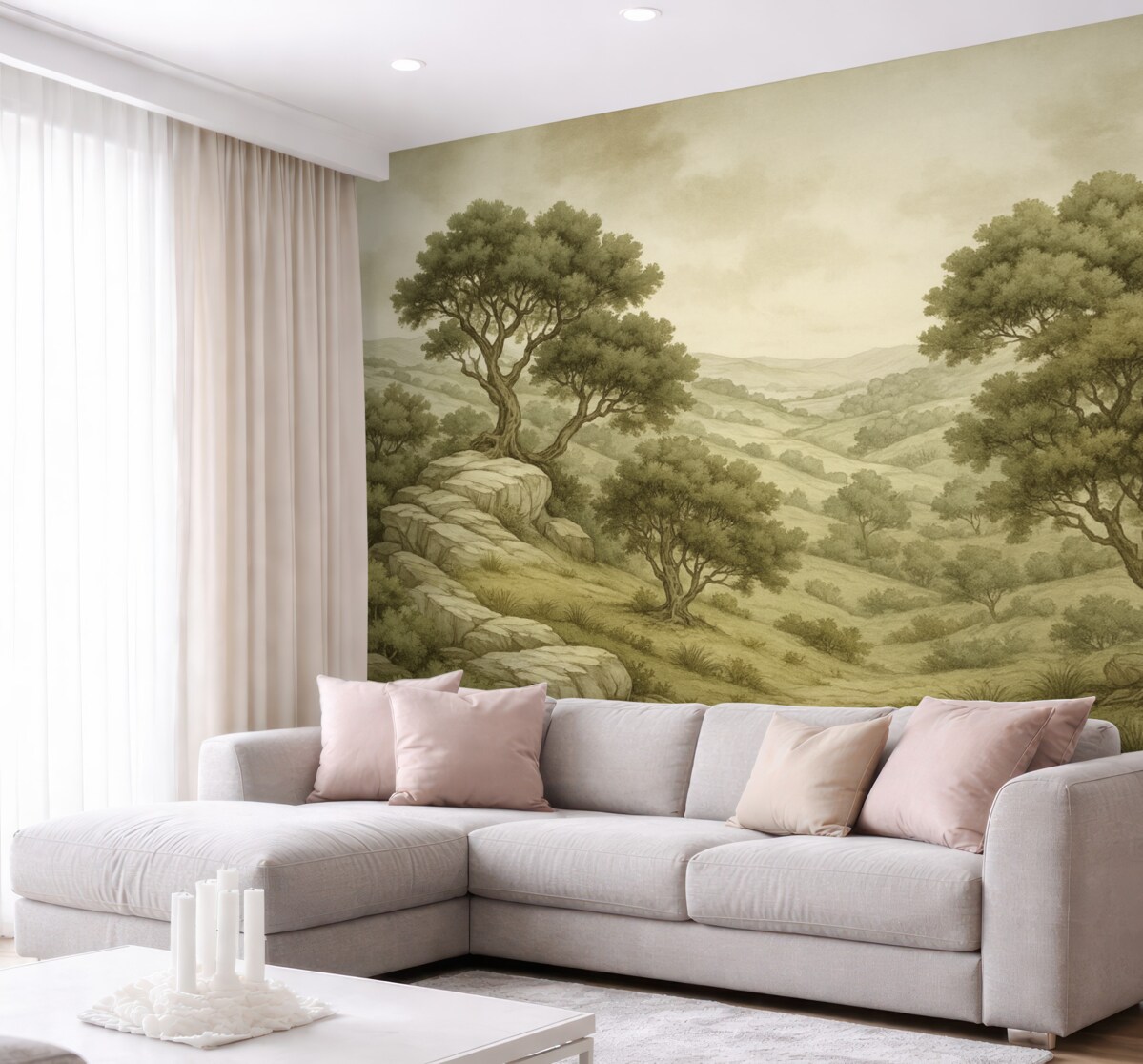 Fototapeta Odwzorowany krajobraz.