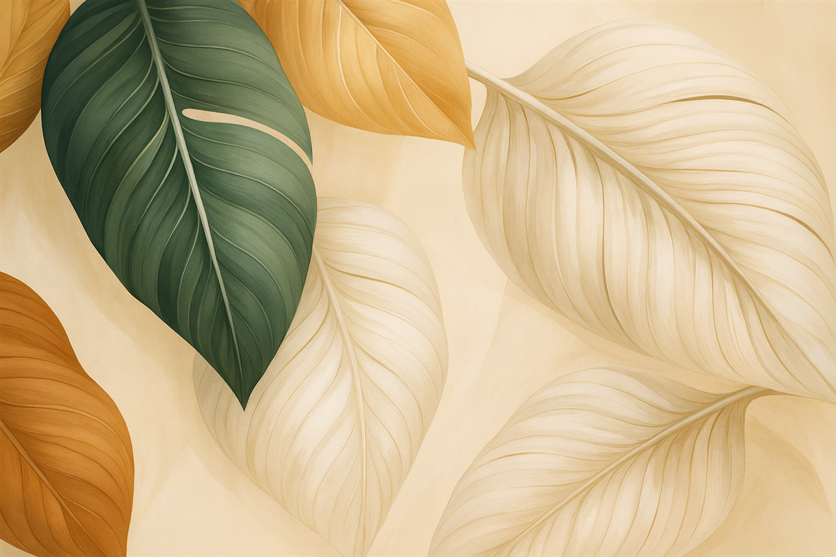 Fototapeta Tropikalne liście.