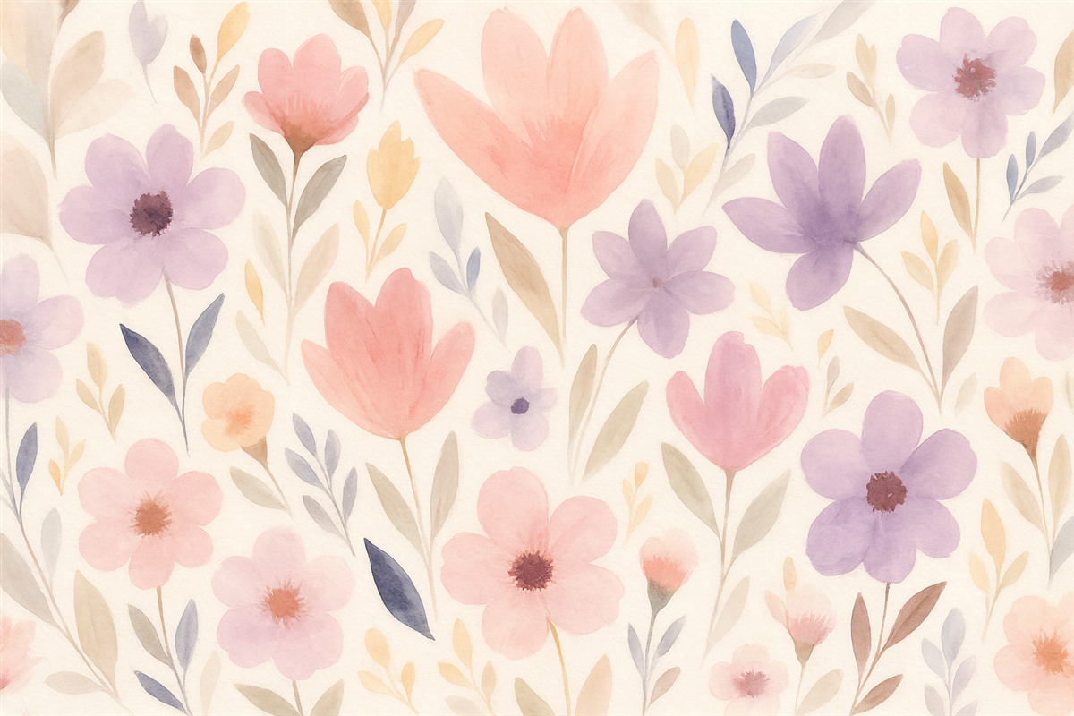 Fototapeta Subtelny kwiatowy motyw.