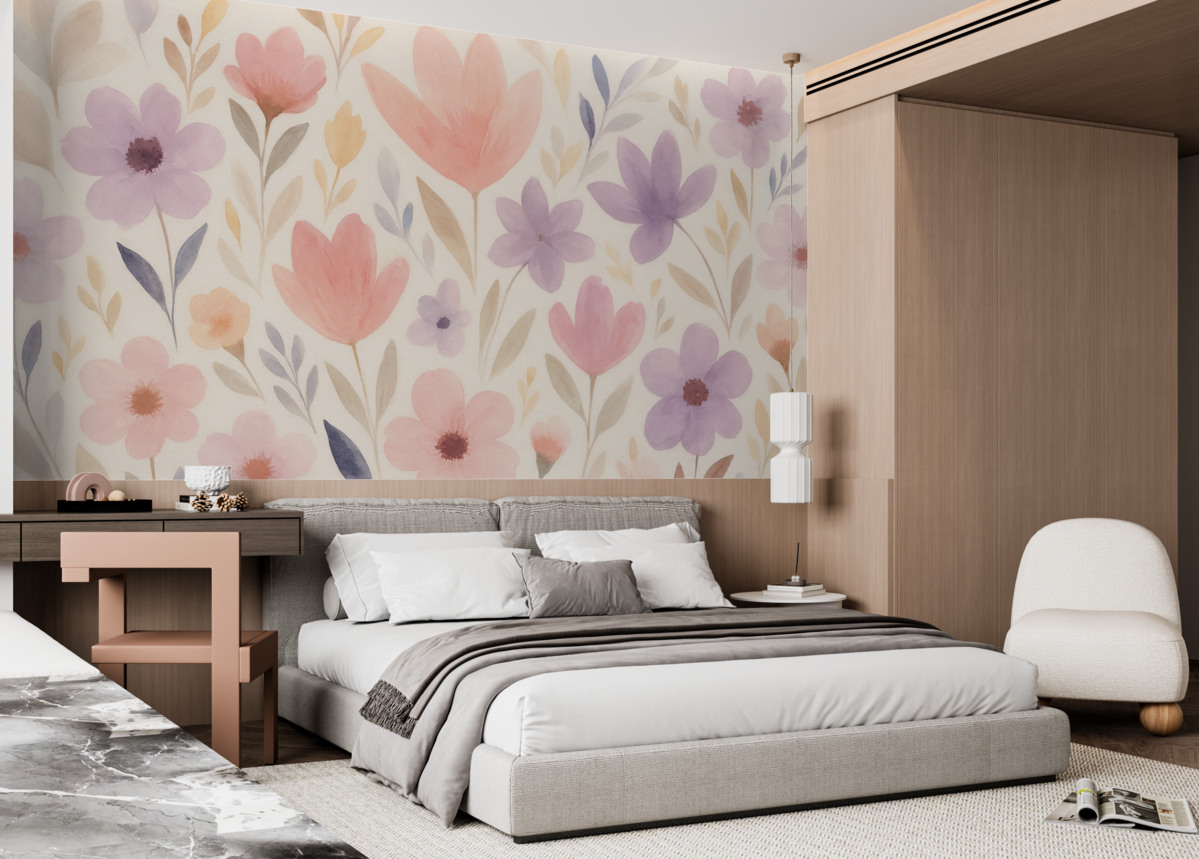 Fototapeta Subtelny kwiatowy motyw.