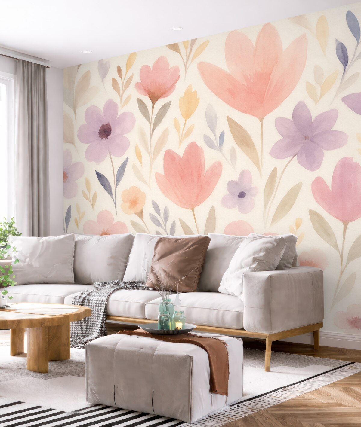 Fototapeta Subtelny kwiatowy motyw.