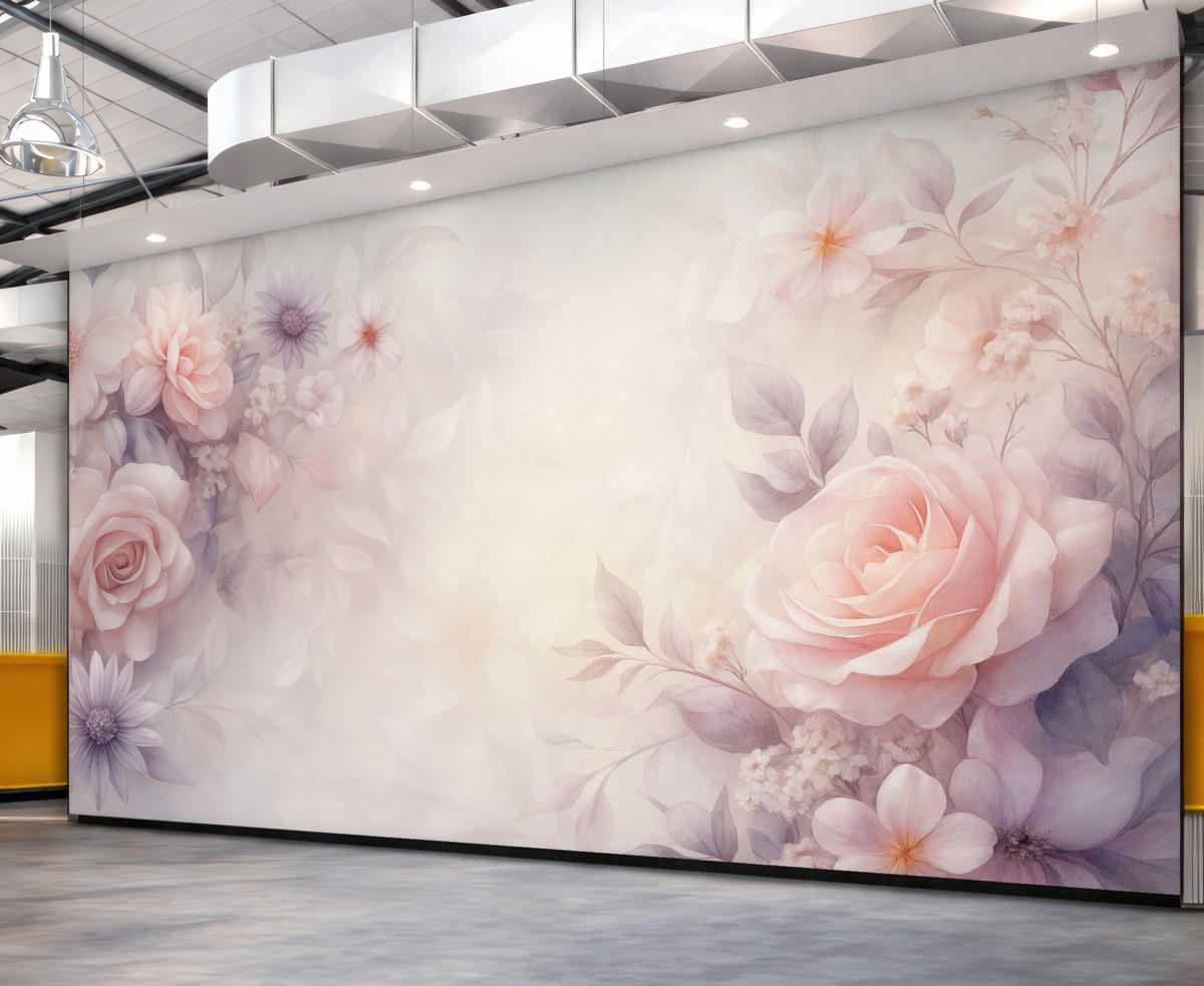 Fototapeta Subtelne róże w odcieniach różowym i perłowym.