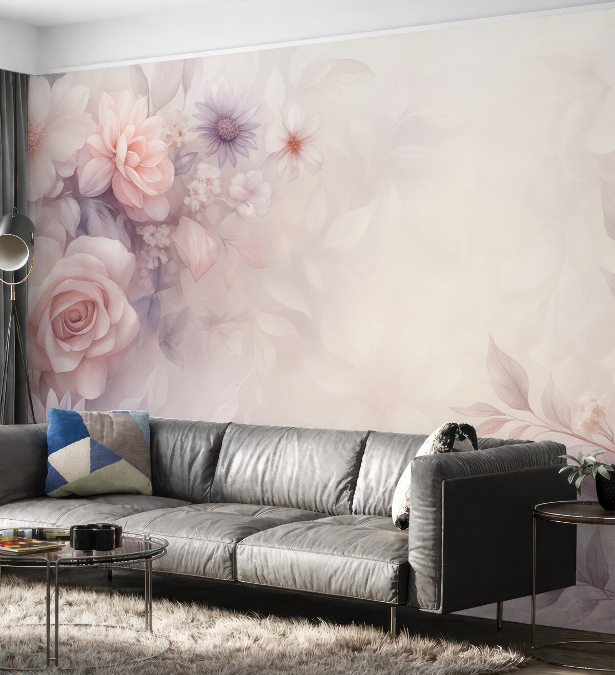 Fototapeta Subtelne róże w odcieniach różowym i perłowym.