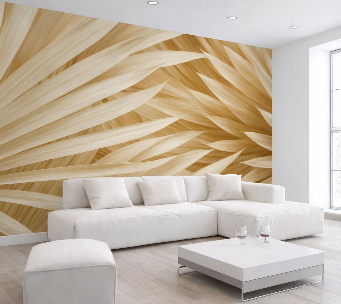 Fototapeta Wyschnięte liście palmowe.