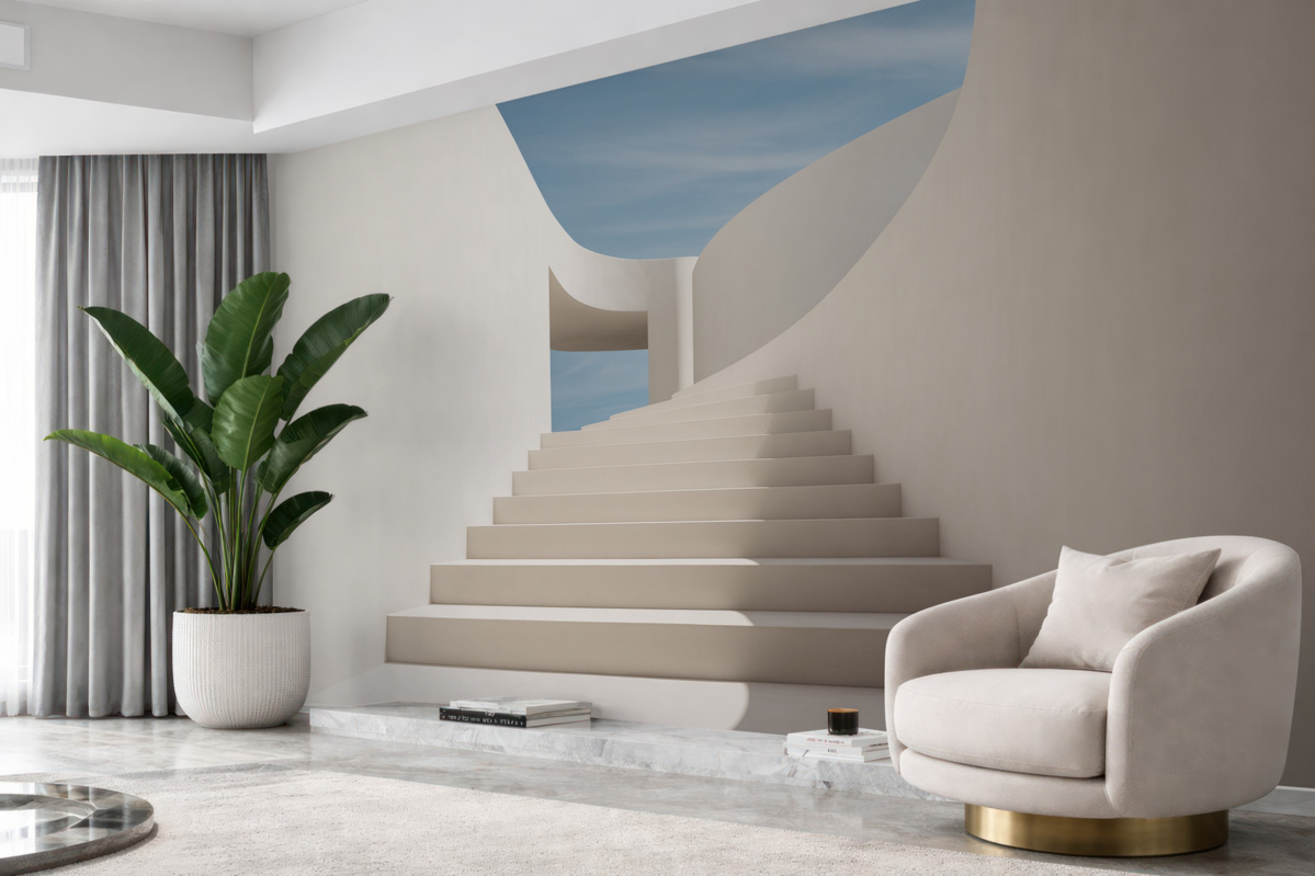 Fototapeta Etapy architektonicznego minimalizmu.