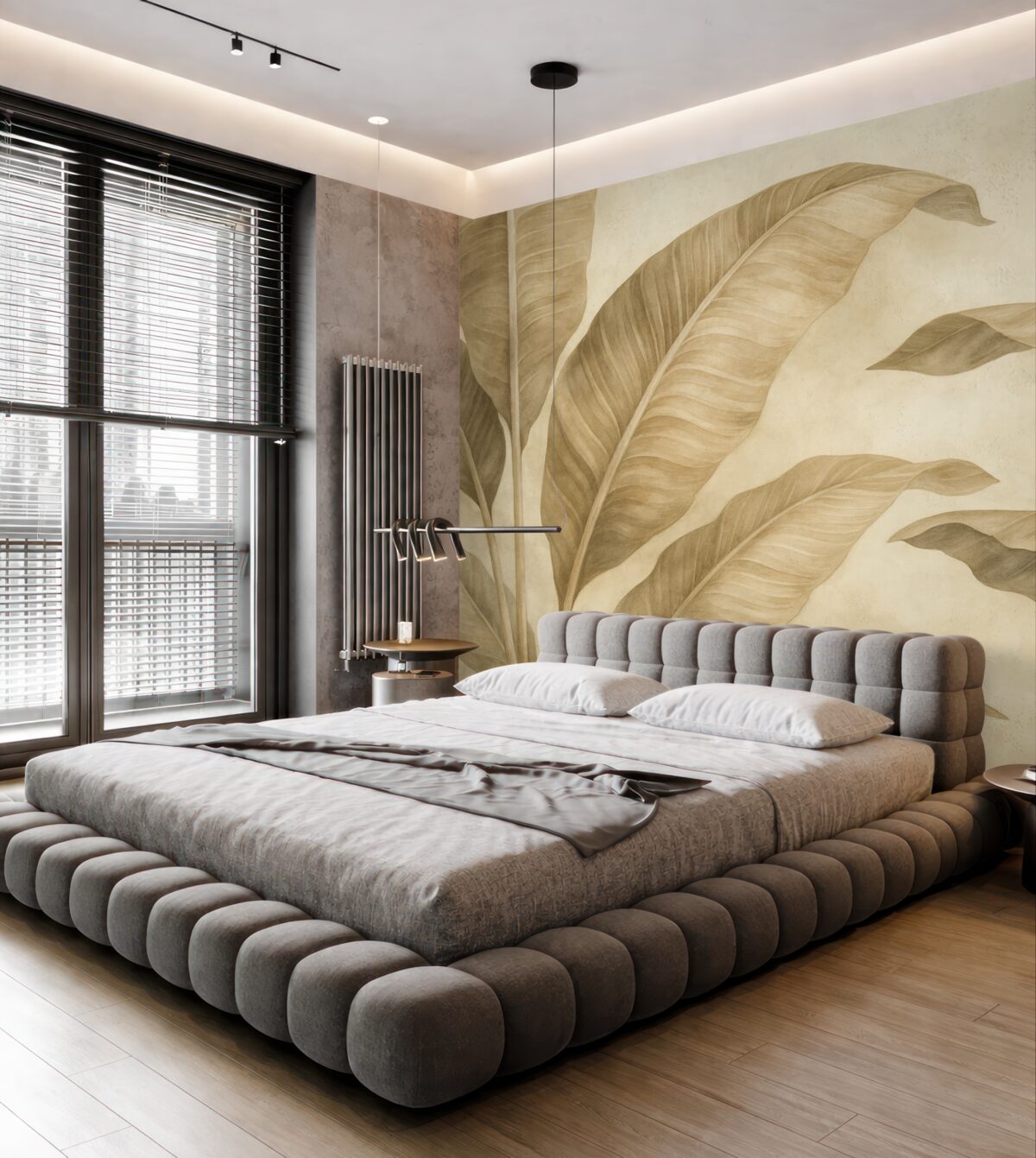 Fototapeta Liście w klimacie retro.