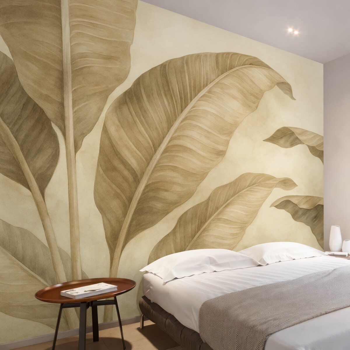 Fototapeta Liście w klimacie retro.