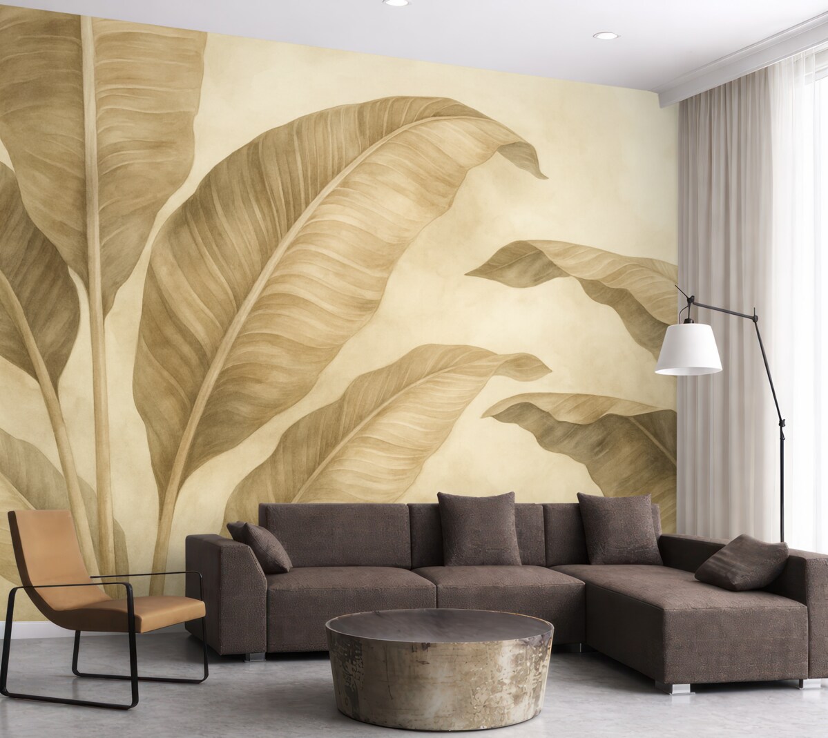 Fototapeta Liście w klimacie retro.