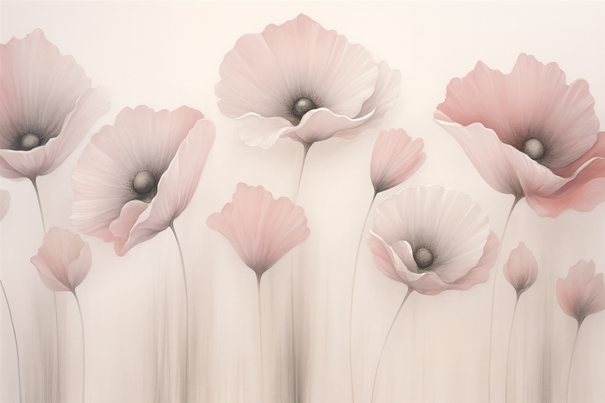 Fototapeta Różowe maki.