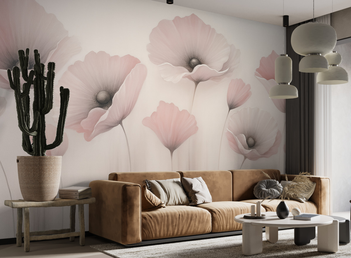 Fototapeta Różowe maki.