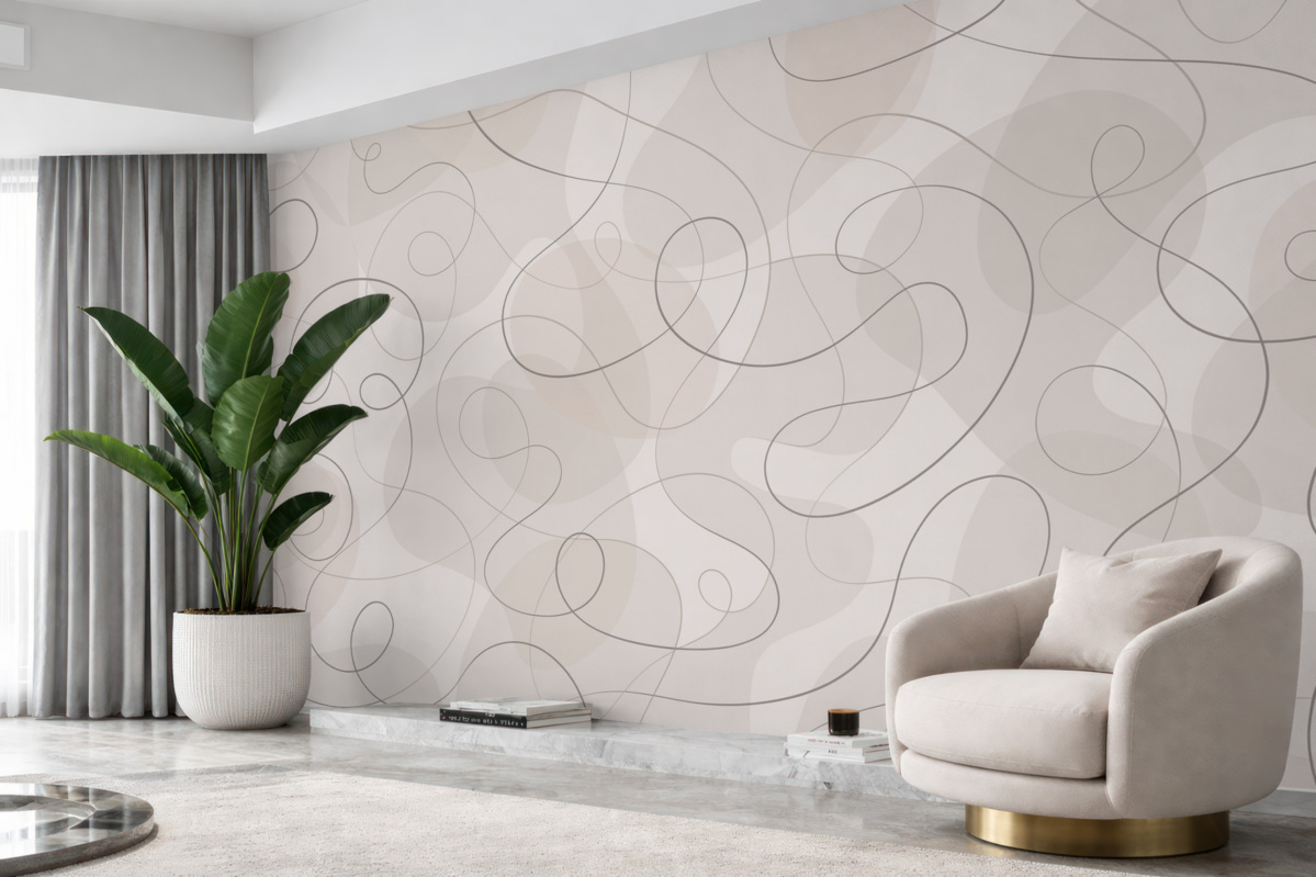 Fototapeta Zjawisko abstrakcyjnych linii i form.