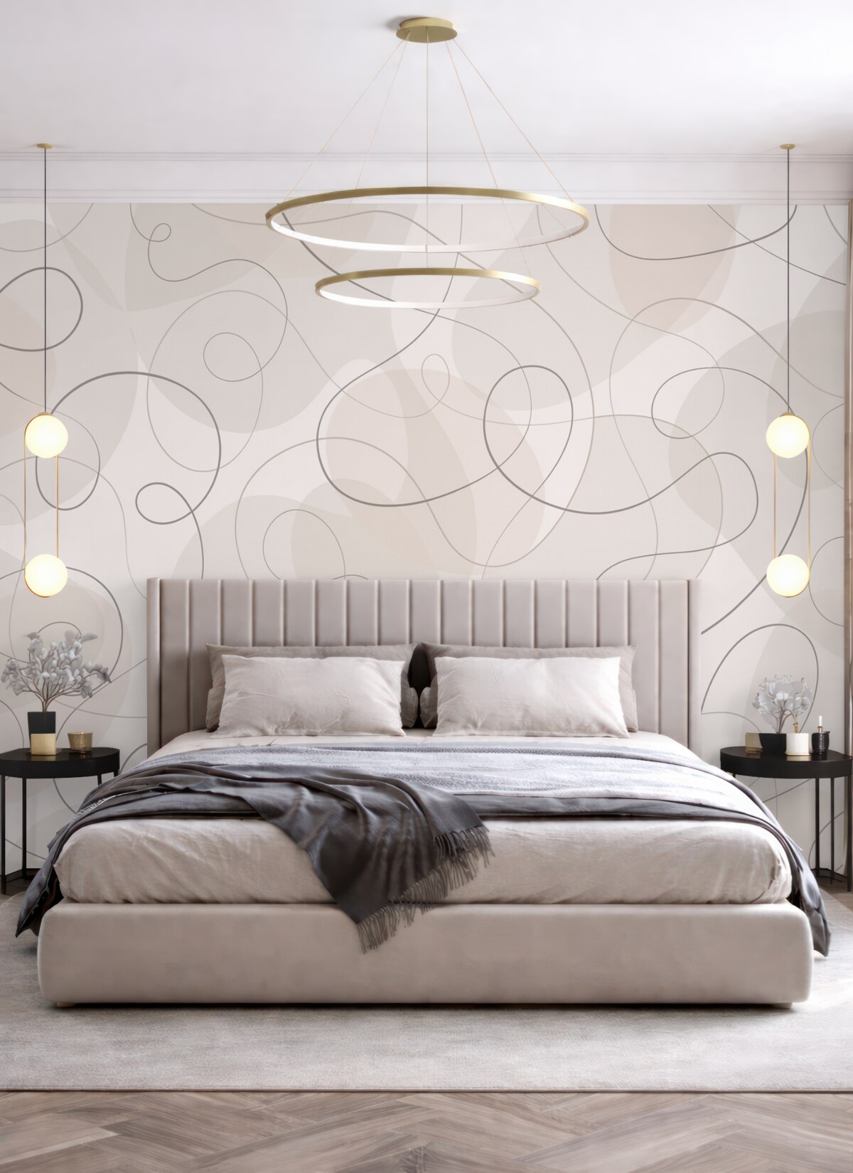 Fototapeta Zjawisko abstrakcyjnych linii i form.