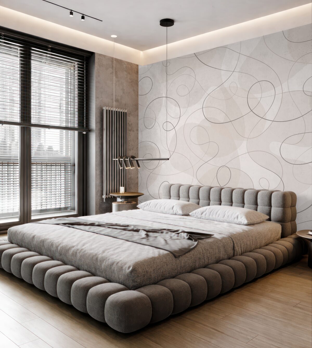 Fototapeta Zjawisko abstrakcyjnych linii i form.