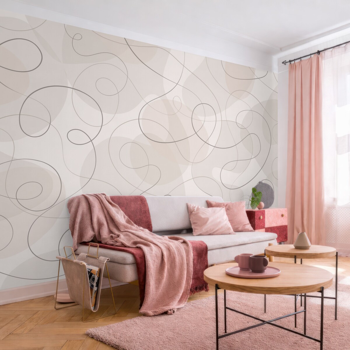 Fototapeta Zjawisko abstrakcyjnych linii i form.